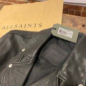 Never Worn All Saints Milo Biker Leather Jacket